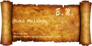 Bukó Melinda névjegykártya