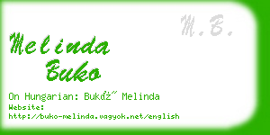 melinda buko business card
